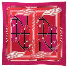 Quadrige Hermes Jersey silk  Scarf