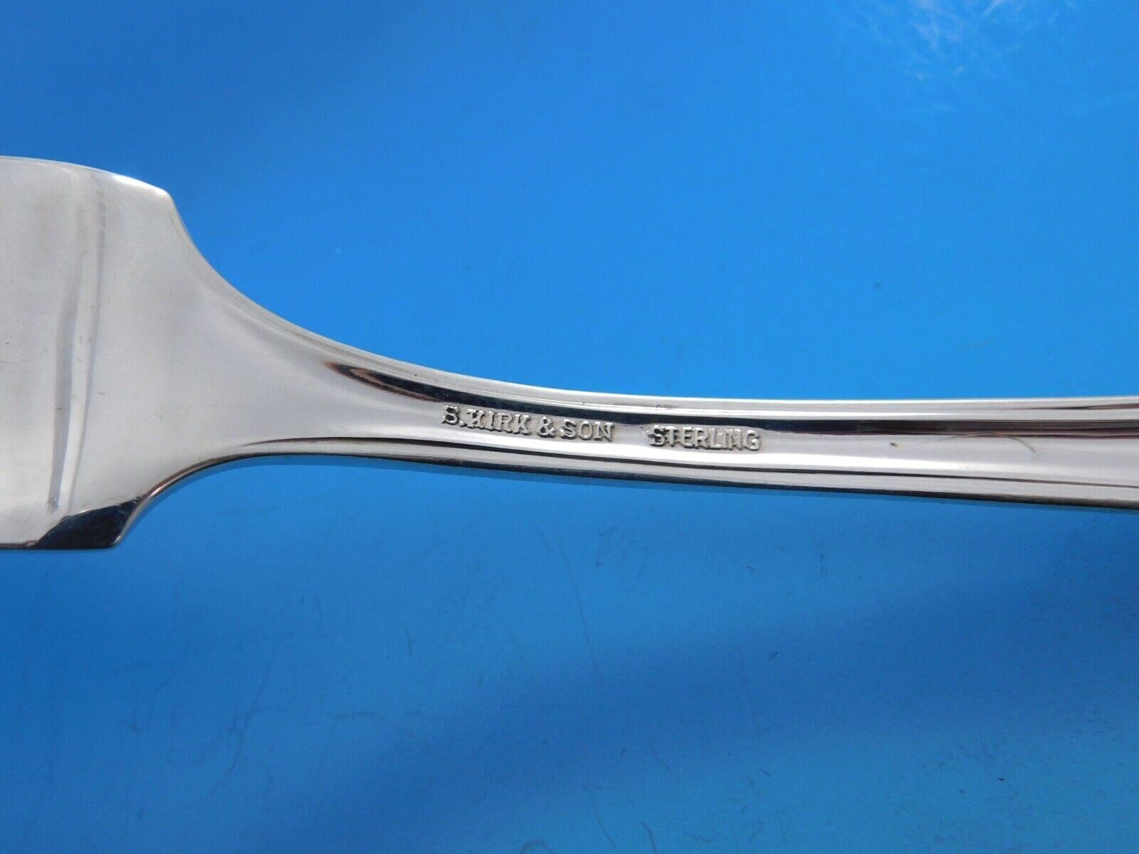 20ième siècle Ensemble de couverts en argent sterling pour 12 personnes 60 pièces Quadrille par Kirk en vente