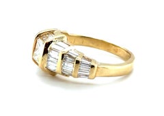 Quadrillion Look Diamond Engagement Ring Mined 2.35ct Princess 14K Yellow Gold