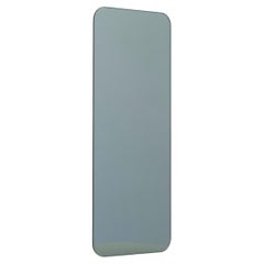 Quadris Black Tinted Rectangular Frameless Minimalist Mirror, XL