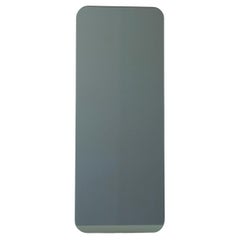 Quadris Black Tinted Rectangular Frameless Minimalist Mirror, Medium