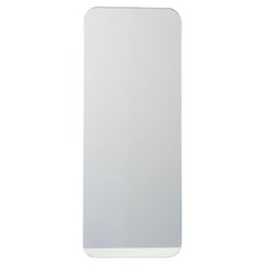 Quadris Rectangular Contemporary Frameless Mirror with Floating Effect, Large