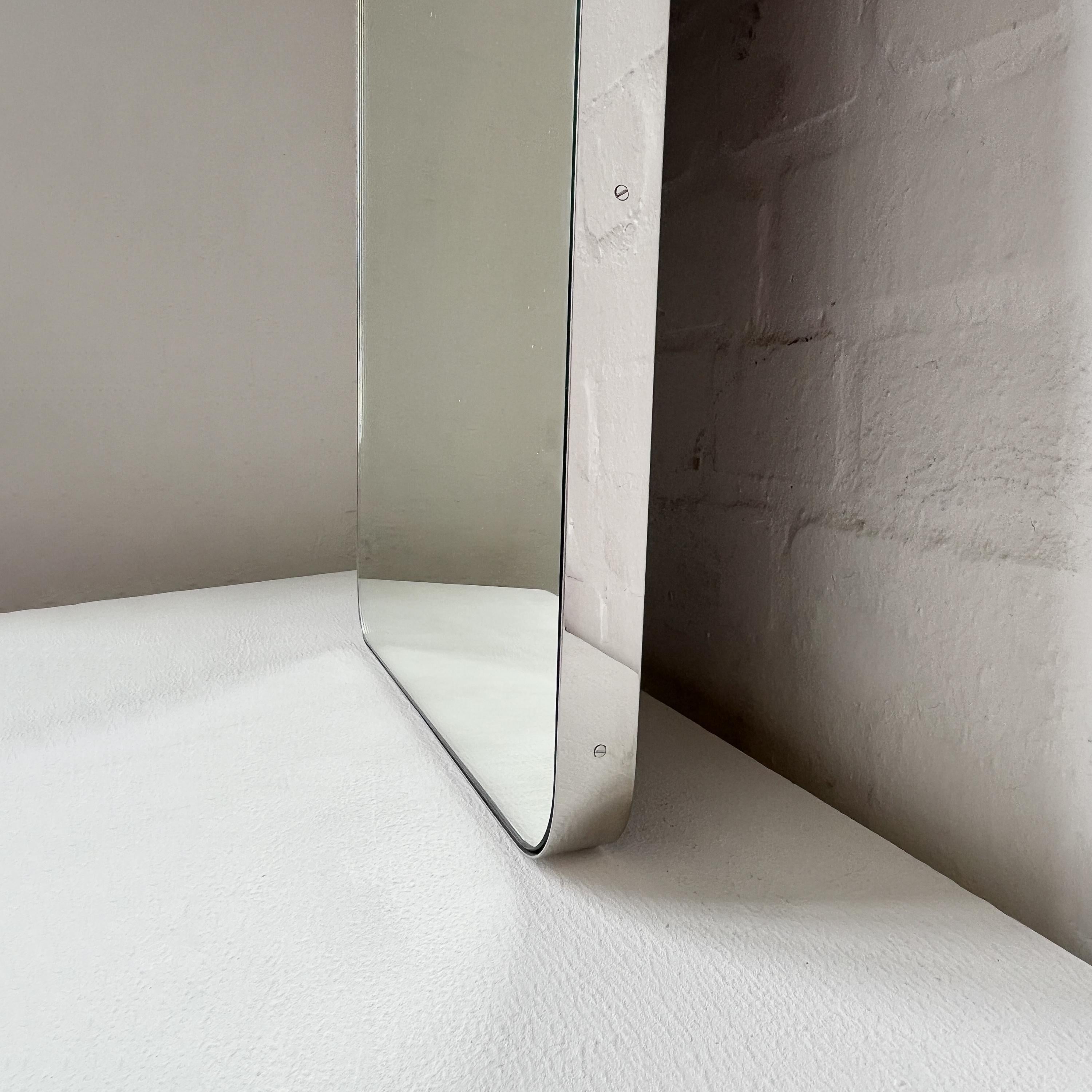 XXIe siècle et contemporain EN VENTE Quadris rectangulaire fabriqué à la main avec cadre en acier inoxydable en vente