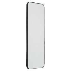 Quadris Rectangular Minimalist Mirror, Minimalist Bronze Patina Frame, Medium
