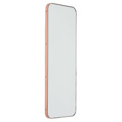 Quadris Rectangular Modern Mirror with a Copper Frame, Customisable, XL