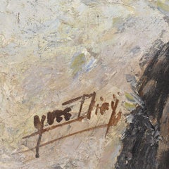 Antique Art Deco Painting, Nude Of Woman Lying Of Back, Oil On Canvas, 20th Century.