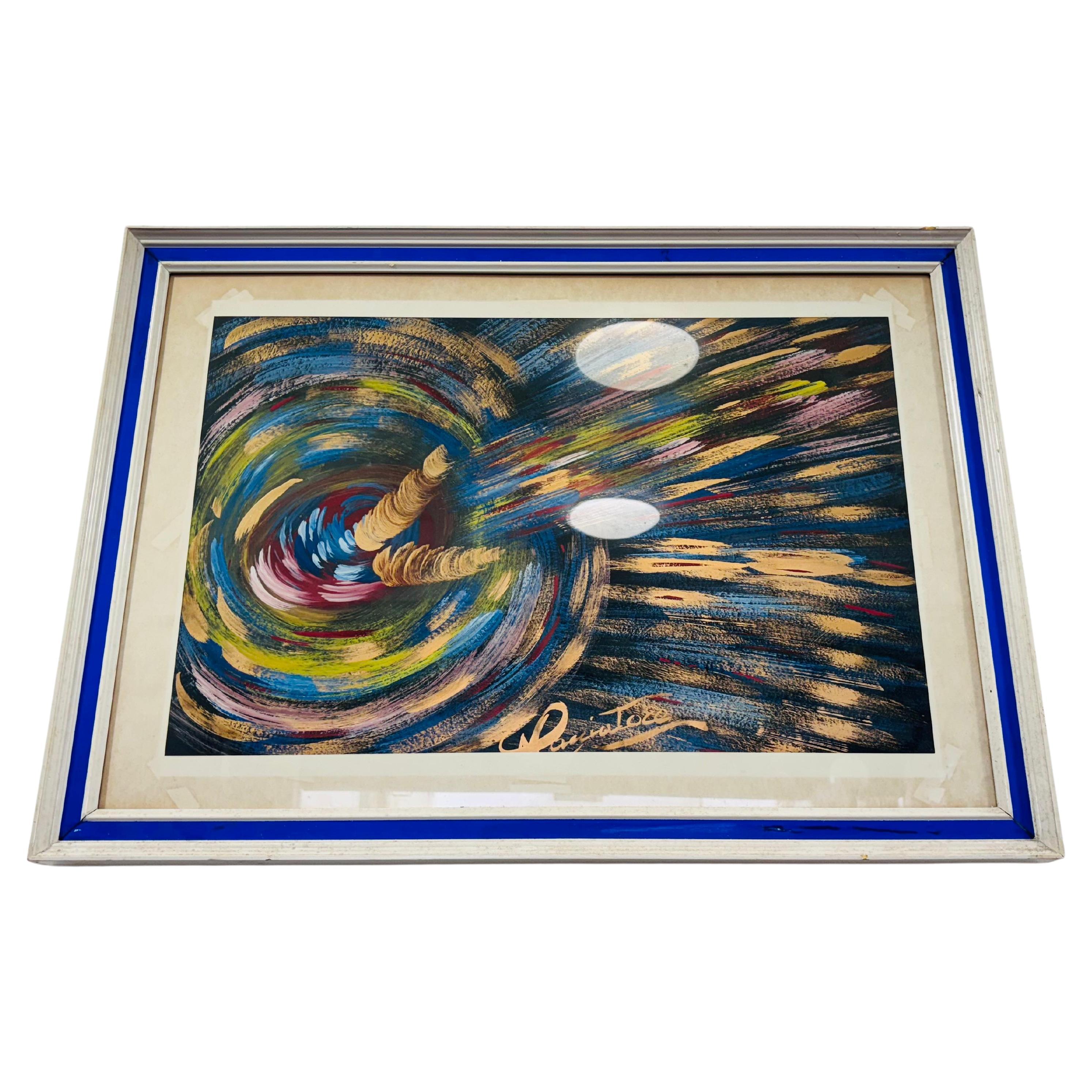 Quadro Astratto Dipinto Olio su Tela