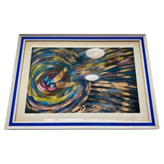 Quadro Astratto Dipinto Olio su Tela