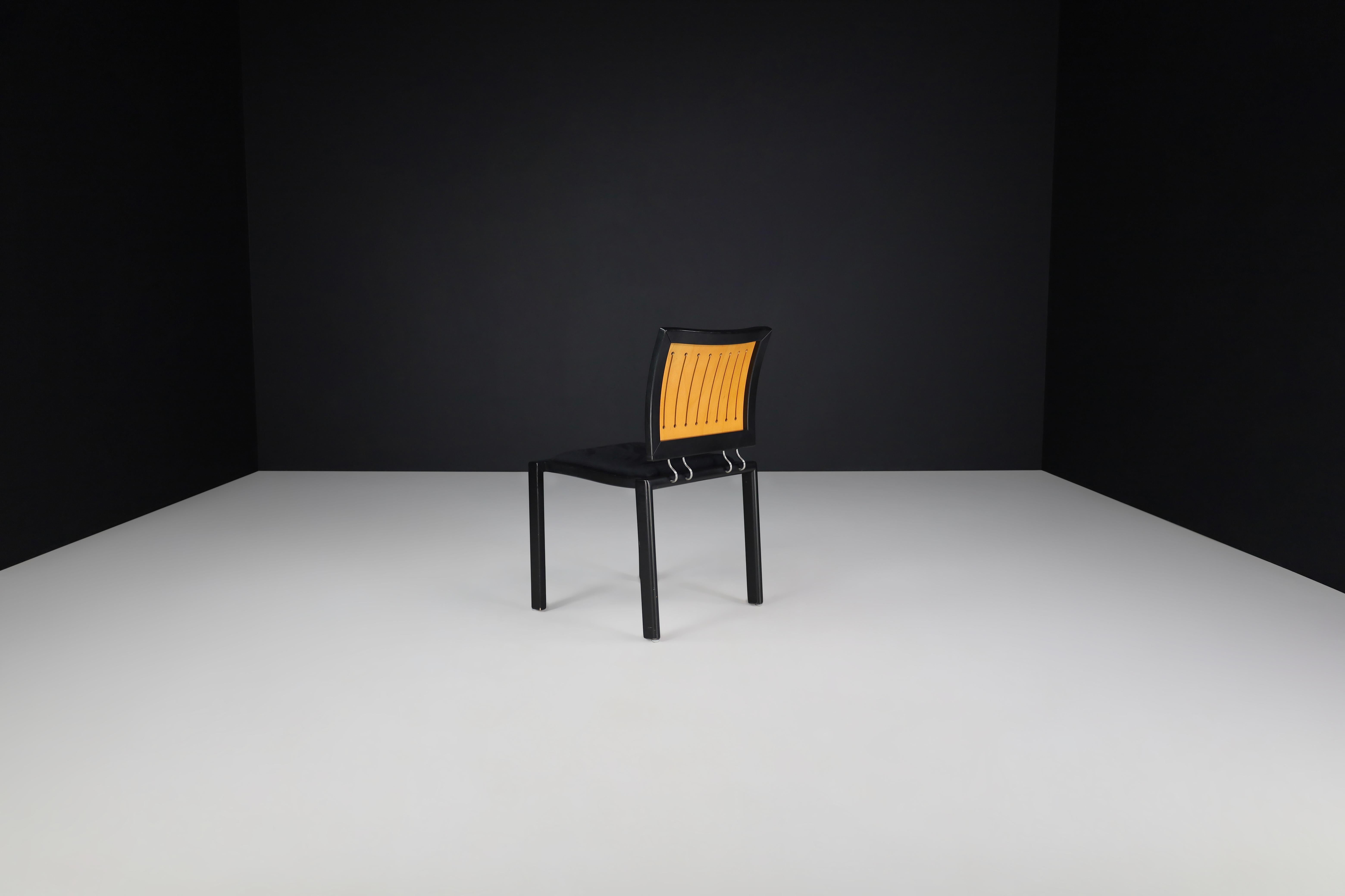 Quadro Chairs by Bruno Rey & Charles Polin for Dietiker, Switzerland, 1980s For Sale 1