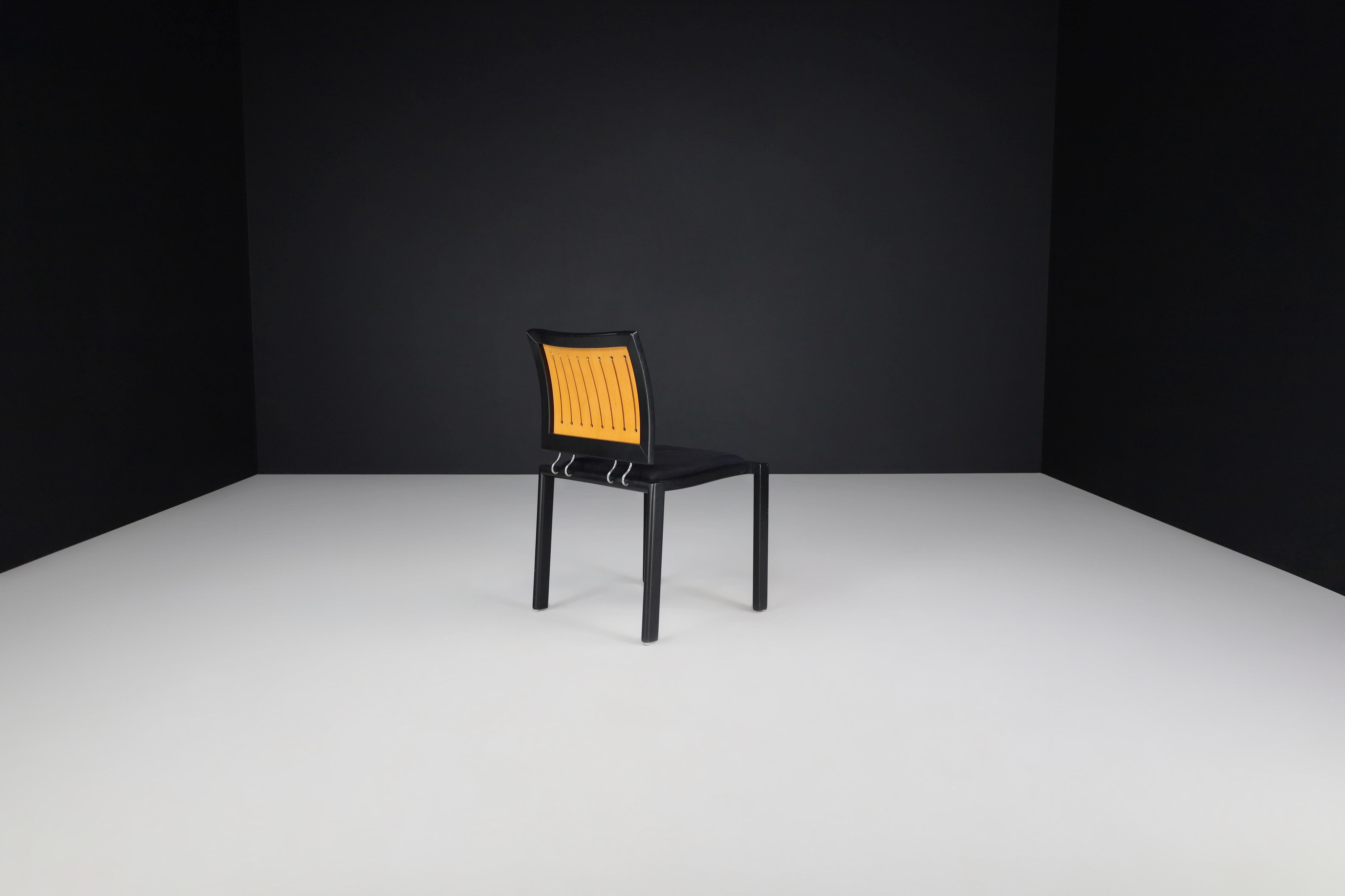 Quadro Chairs by Bruno Rey & Charles Polin for Dietiker, Switzerland, 1980s For Sale 1