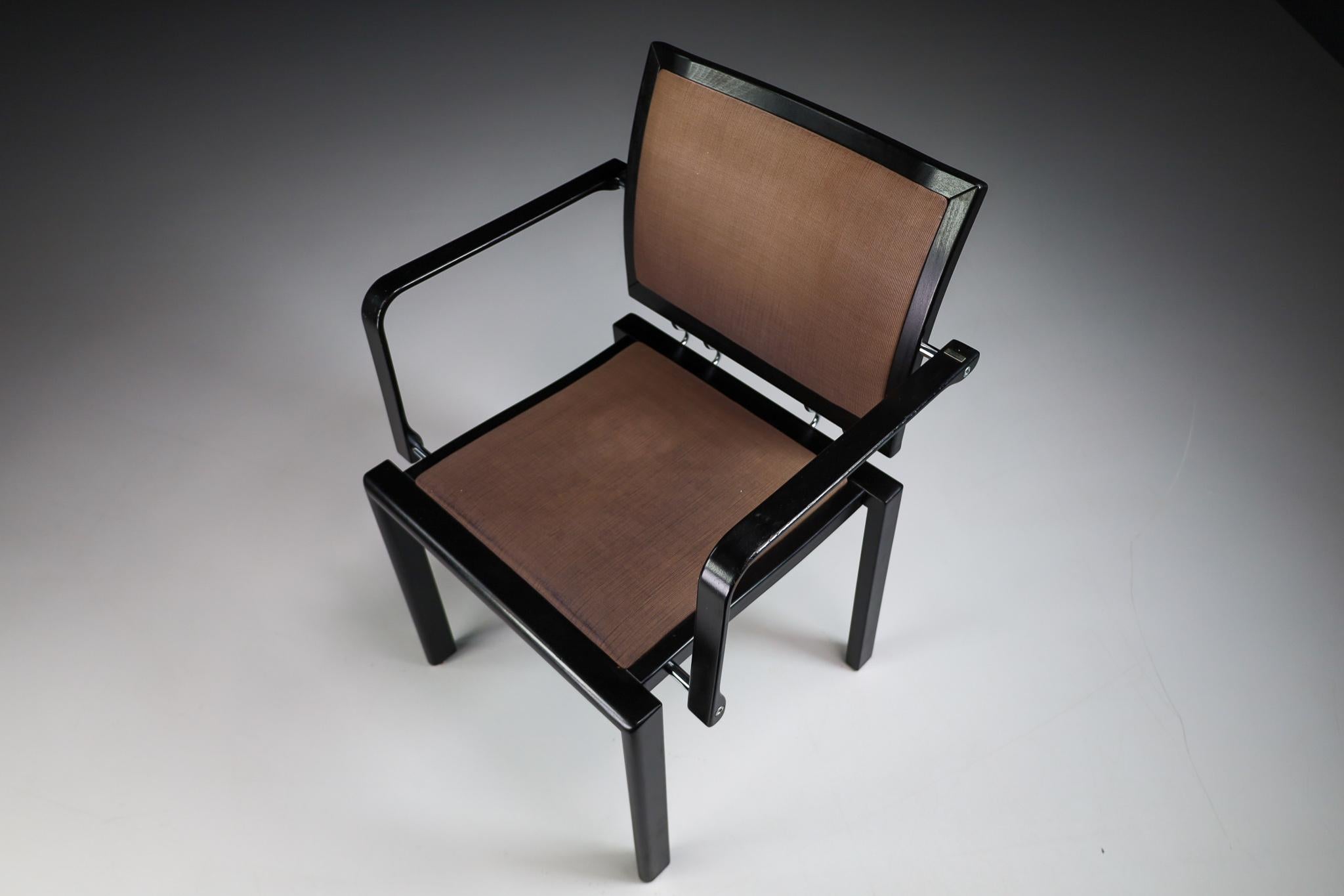 Quadro-Stühle von Bruno Rey & Charles Polin für Dietiker, Switserland 1989  (Schweizerisch) im Angebot