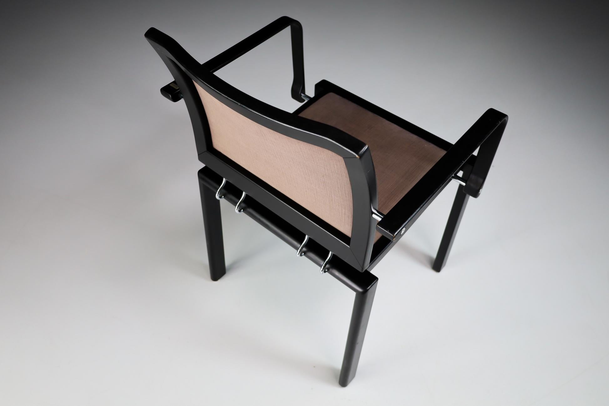 Quadro-Stühle von Bruno Rey & Charles Polin für Dietiker, Switserland 1989  im Zustand „Gut“ im Angebot in Almelo, NL