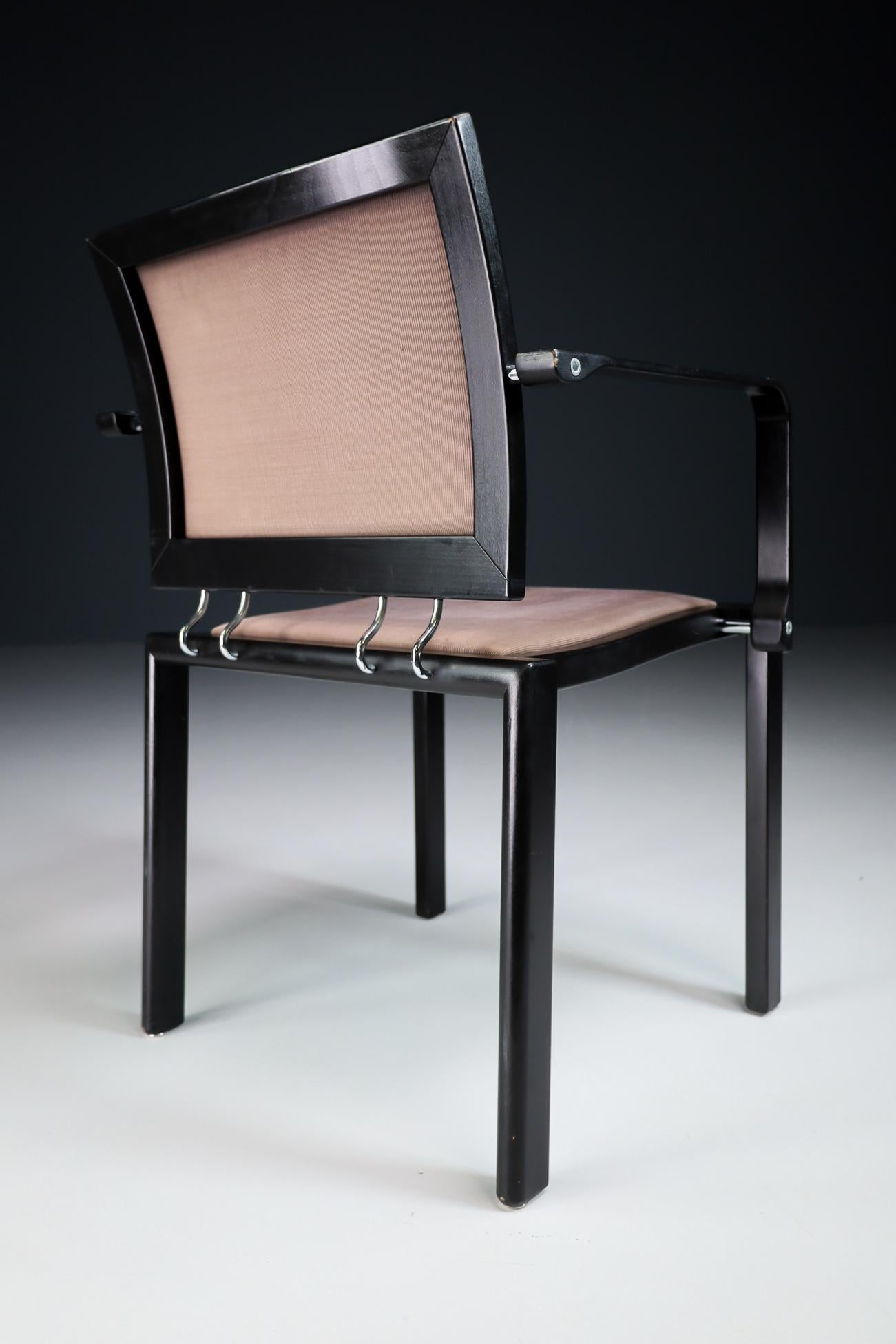Quadro-Stühle von Bruno Rey & Charles Polin für Dietiker, Switserland 1989  (Ende des 20. Jahrhunderts) im Angebot