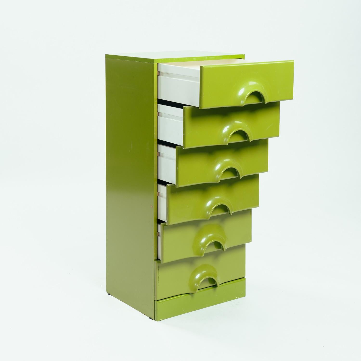 German Space age quadro chest of drawers, Schönbuch, Jürgen Lange, 1960s