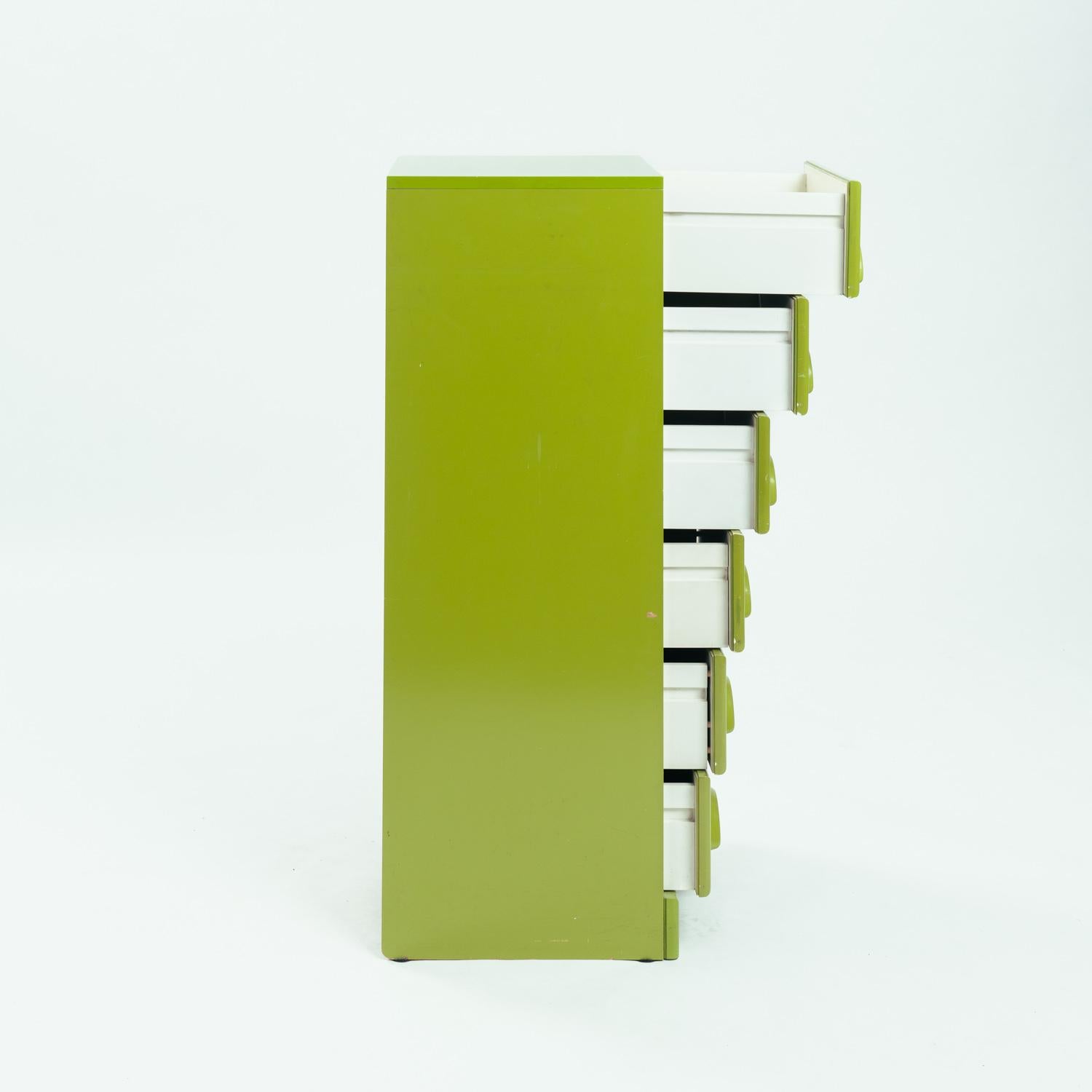Wood Space age quadro chest of drawers, Schönbuch, Jürgen Lange, 1960s