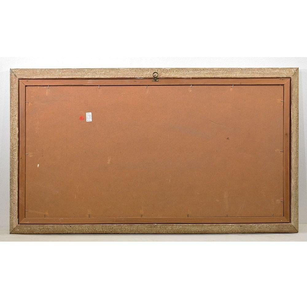Quadro Con Marina, Costa Azzurra, Costa Rocciosa, Mare Mediterraneo, Art Deco. For Sale 3
