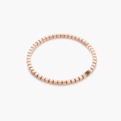 Pulsera Quadro Cube con diamantes negros y oro rosa de 18 quilates, talla S