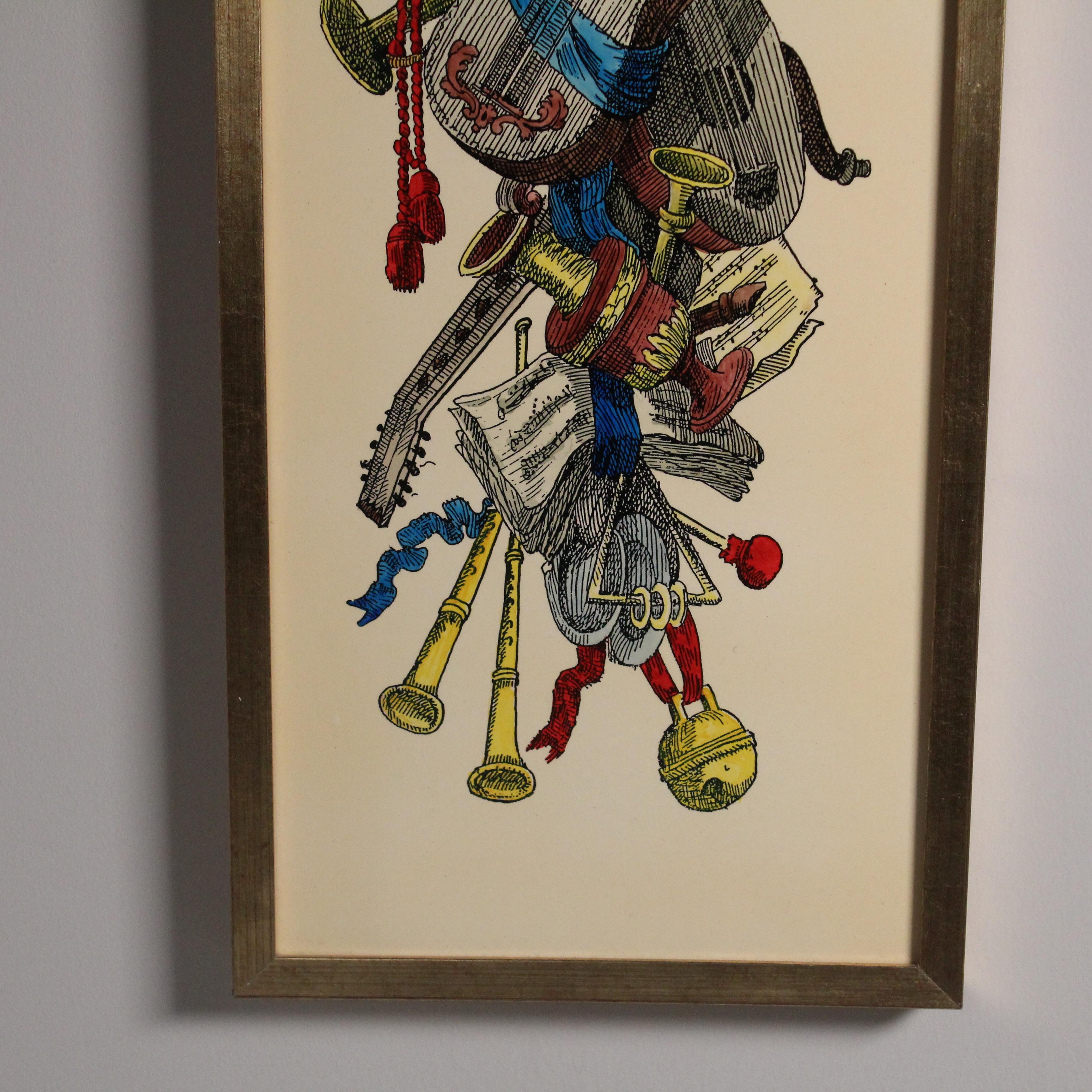 Quadro della serie dei Trofei, Piero Fornasetti, 1970 in vendita 1