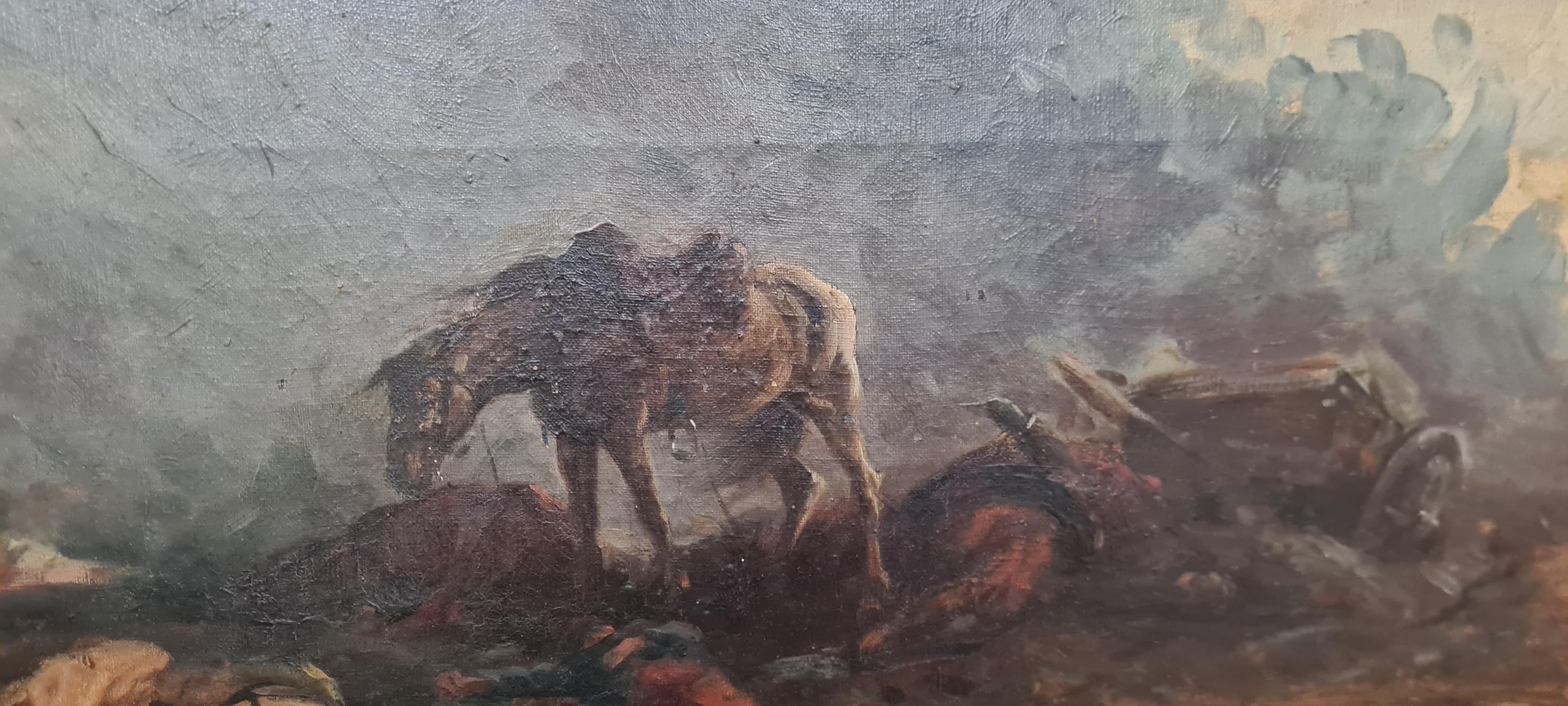 Oil painting on canvas by Vittorio Cajani In Good Condition For Sale In Torino, IT