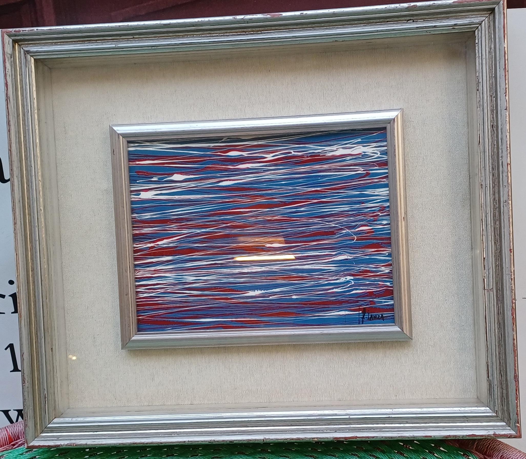 Wood Painting Giuseppe Riccardo Lanza  Turin Italy For Sale