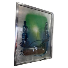 Painting Blades Skyscrapers Painted on steel plate 1975