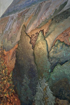 Dipinto Paesaggio Scagliola a rilievo Fatto a Mano in Italia da Cupioli