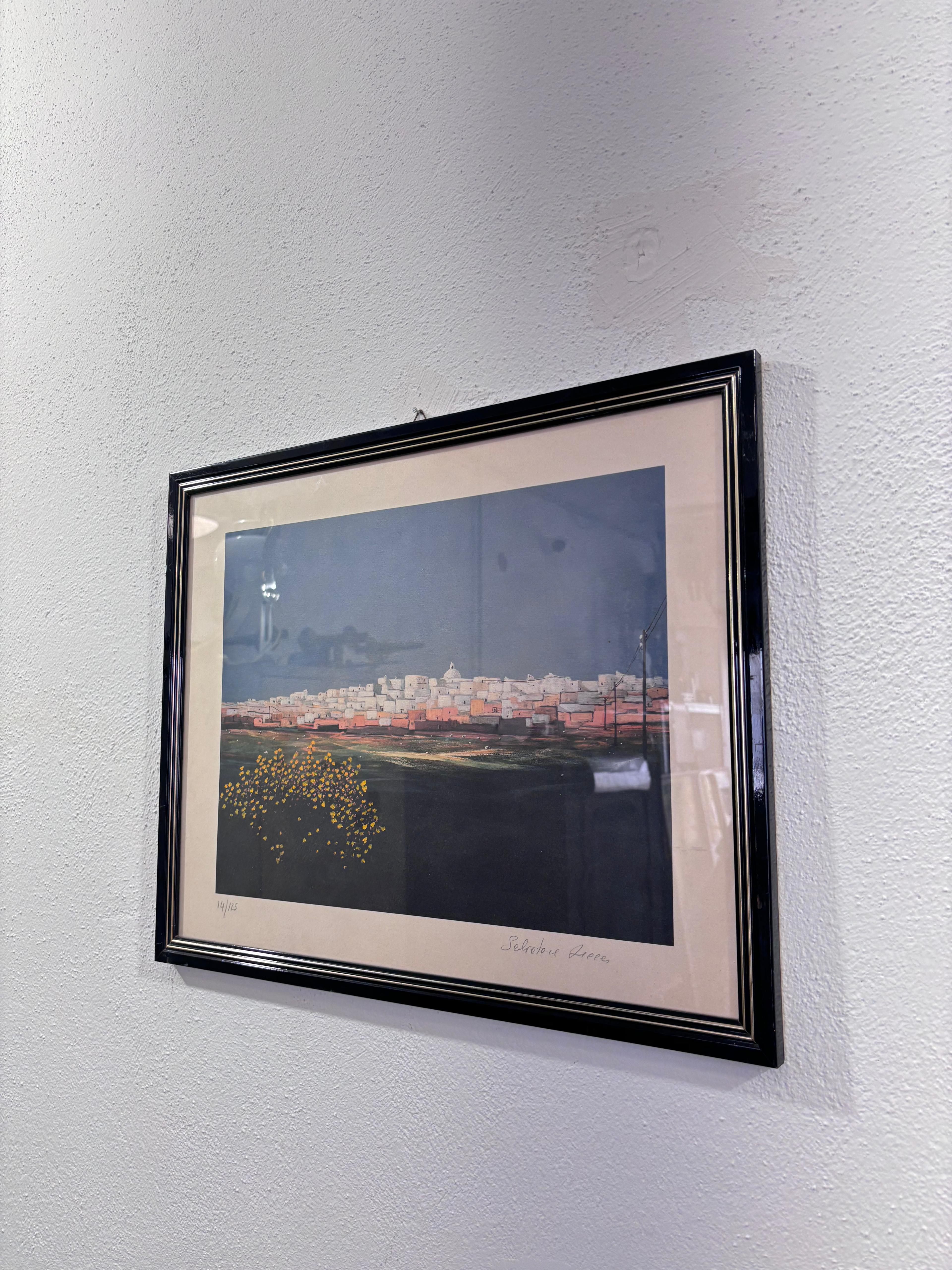 Italian Quadro Paesaggio di Città Salvatore Lecce Multiplo 14/125 in vendita