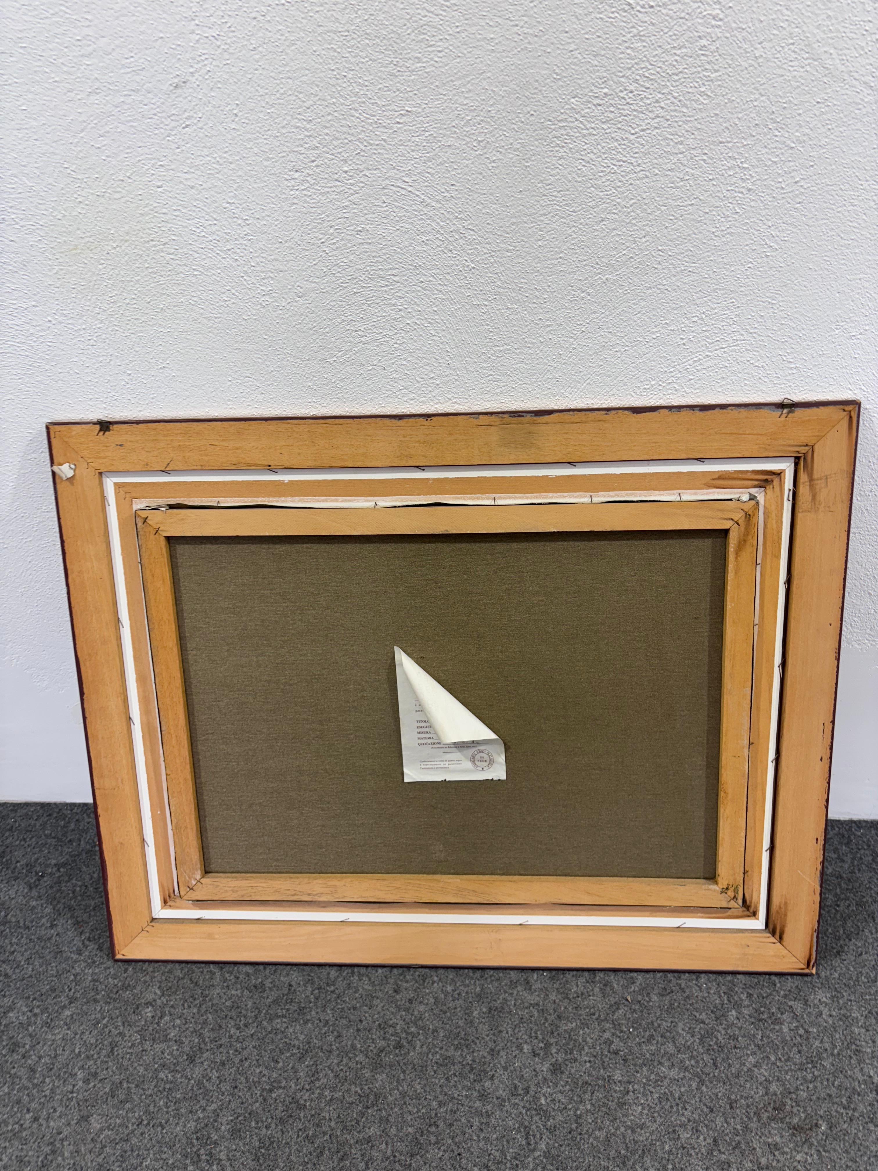 Paisaje invernal pintura Tony Studio Arte Icardi 1970s Lienzo en venta