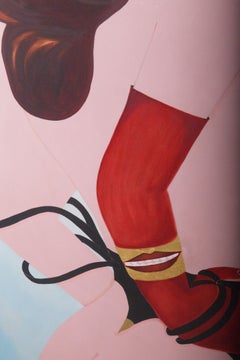 Painting by Renata Guga Zunino Title: Self-Portrait or Hotel Lisbon 3