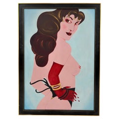 Painting by Renata Guga Zunino Title: Self-Portrait or Hotel Lisbon 3