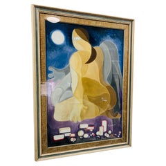 Cuadro retro Desnudo de mujer inspirado en Picasso 1971