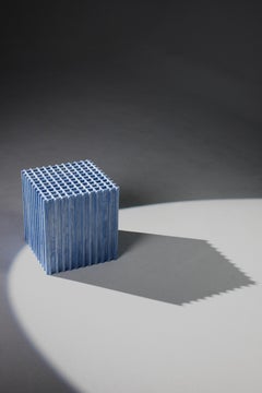 Quadro Side Table & More, Inspired by Grid System, Blue