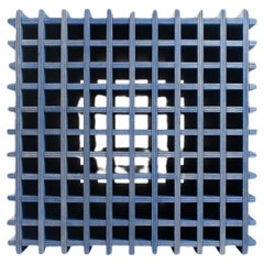 Quadro Beistelltisch & mehr, inspiriert vom Gittersystem, blau 