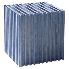 Mesa Auxiliar Quadro & More, Inspirada en el Sistema de Cuadrícula, Azul