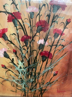 Quadro su tela fiori antichi