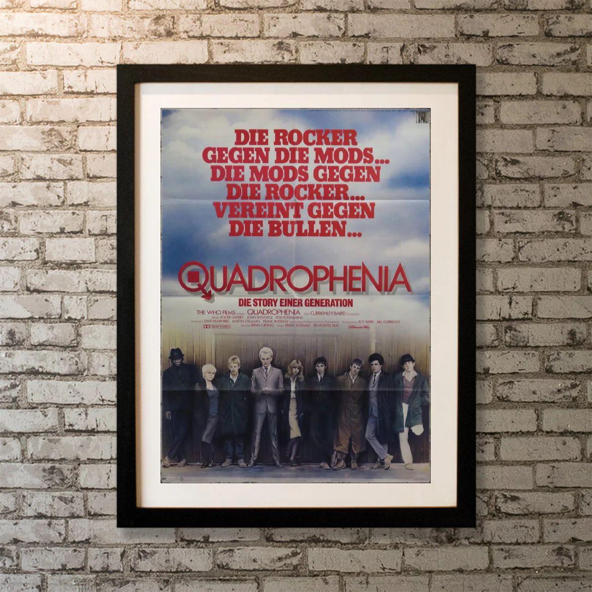 Quadrophenia, Unframed Poster, 1980

Original German Plakat (23 X 33 Inches). Jimmy loathes his job and parents. He seeks solace with his mod clique, scooter riding and drugs, only to be disappointed.

Year: 1980
Nationality: