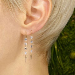 14k Gold AMANDA PEARL Quadruple Ethical Diamond Drop Earrings