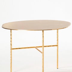 Quadruple Round Coffee Table in Gold or Nickel Finish