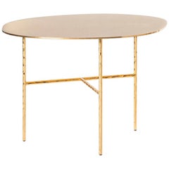 Quadruple Round Coffee Table in Gold or Nickel Finish