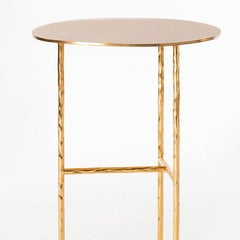 Quadruple Round Side Table in Gold or Nickel Finish