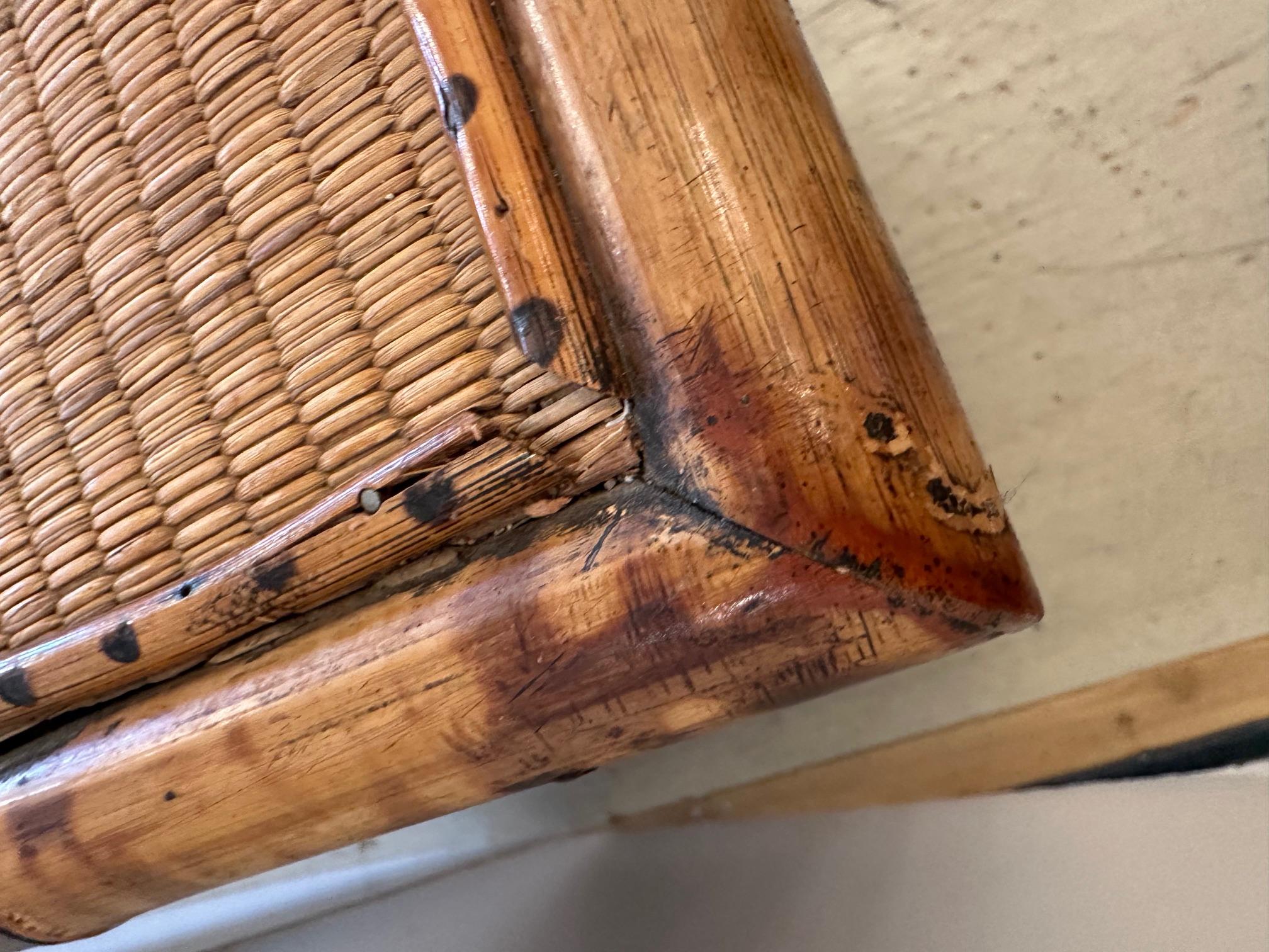 Quaint Bamboo & Rattan Small Chest of Drawers For Sale 2