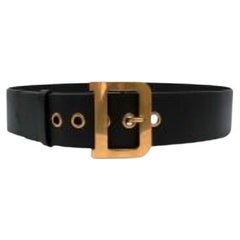 Quake Black Smooth Calfskin 55 MM Belt - Size 90