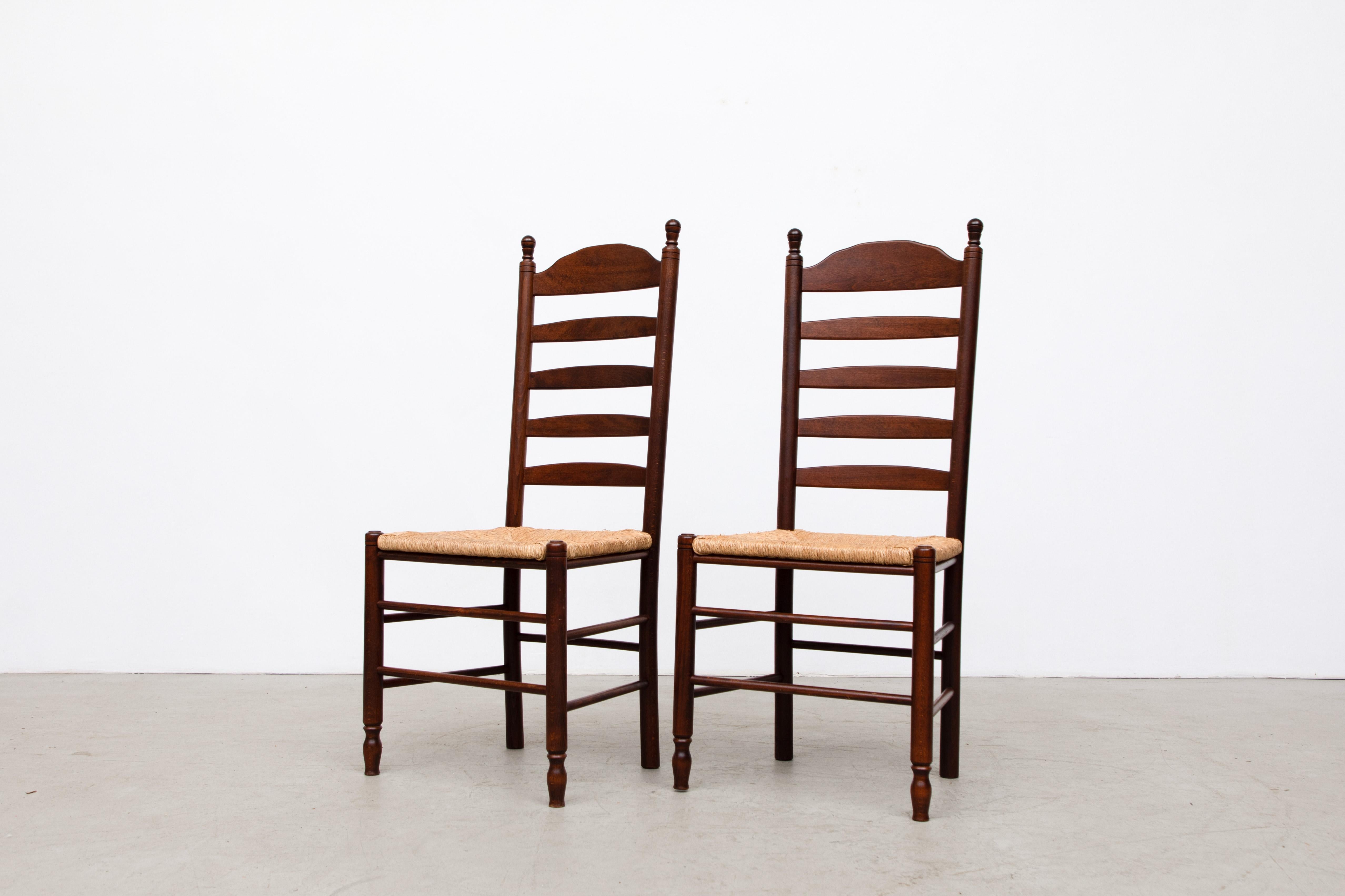 ladder back chairs with rush seats
