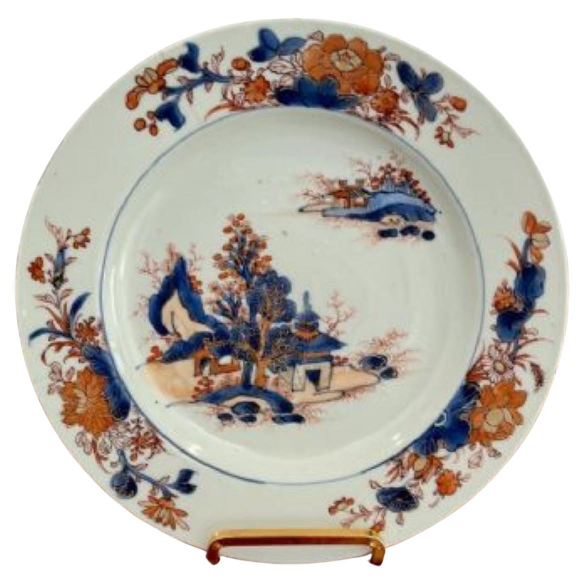 Assiette chinoise du 18ème siècle de qualité en vente