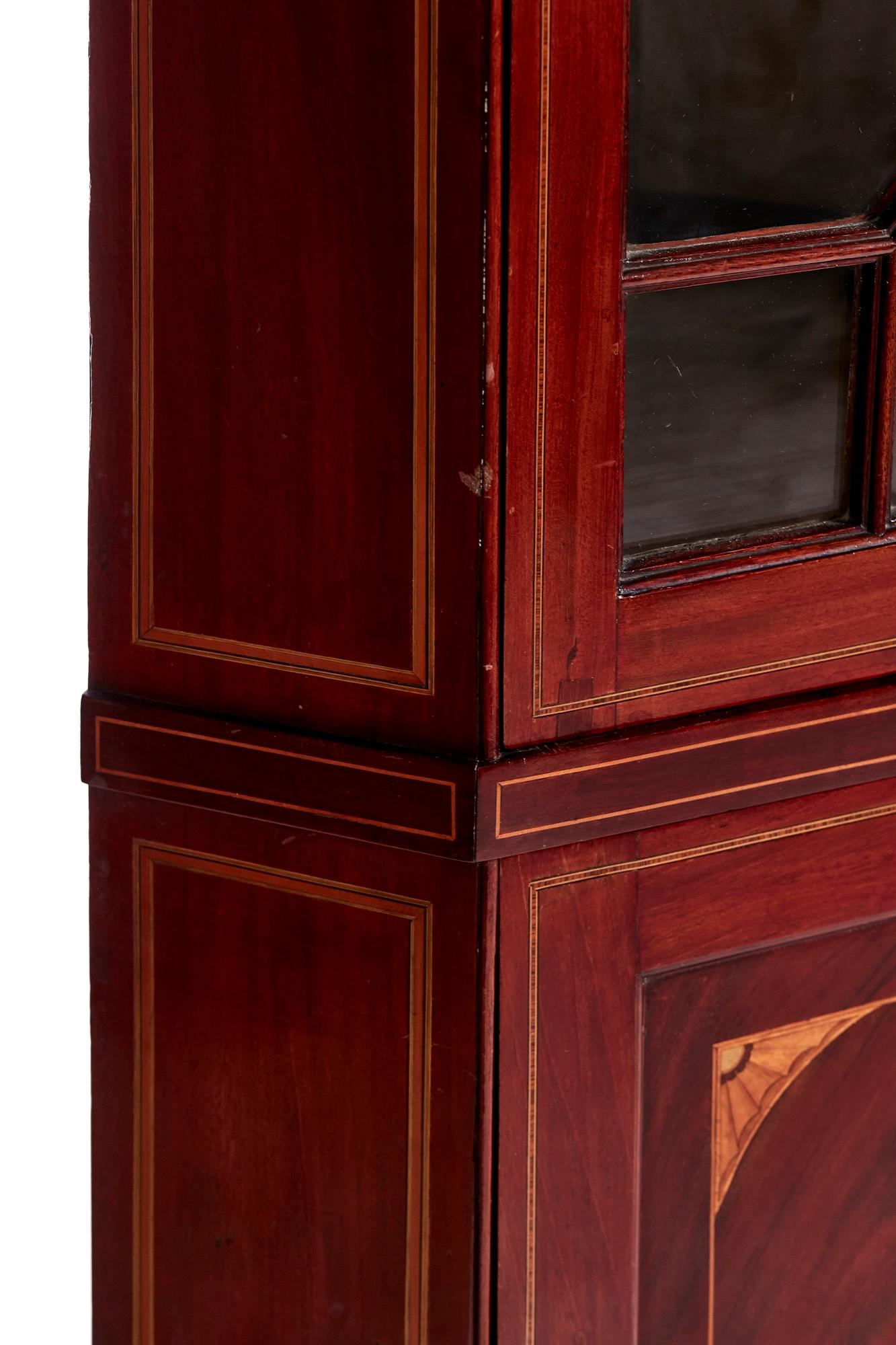 antique mahogany corner cabinet