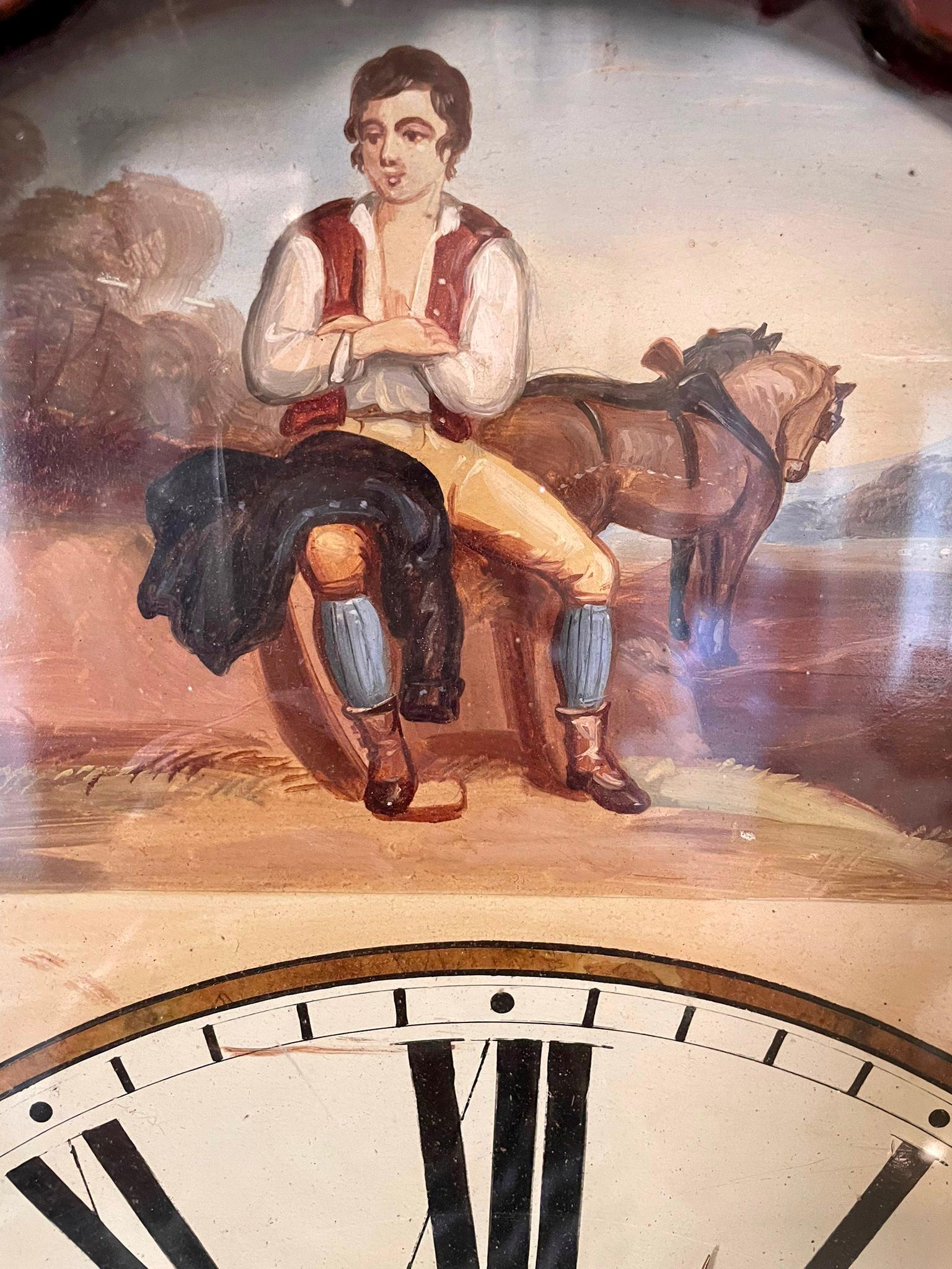 Quality 19th Century Antique Mahogany Inlaid Eight Day Longcase Clock by Ganz o 7