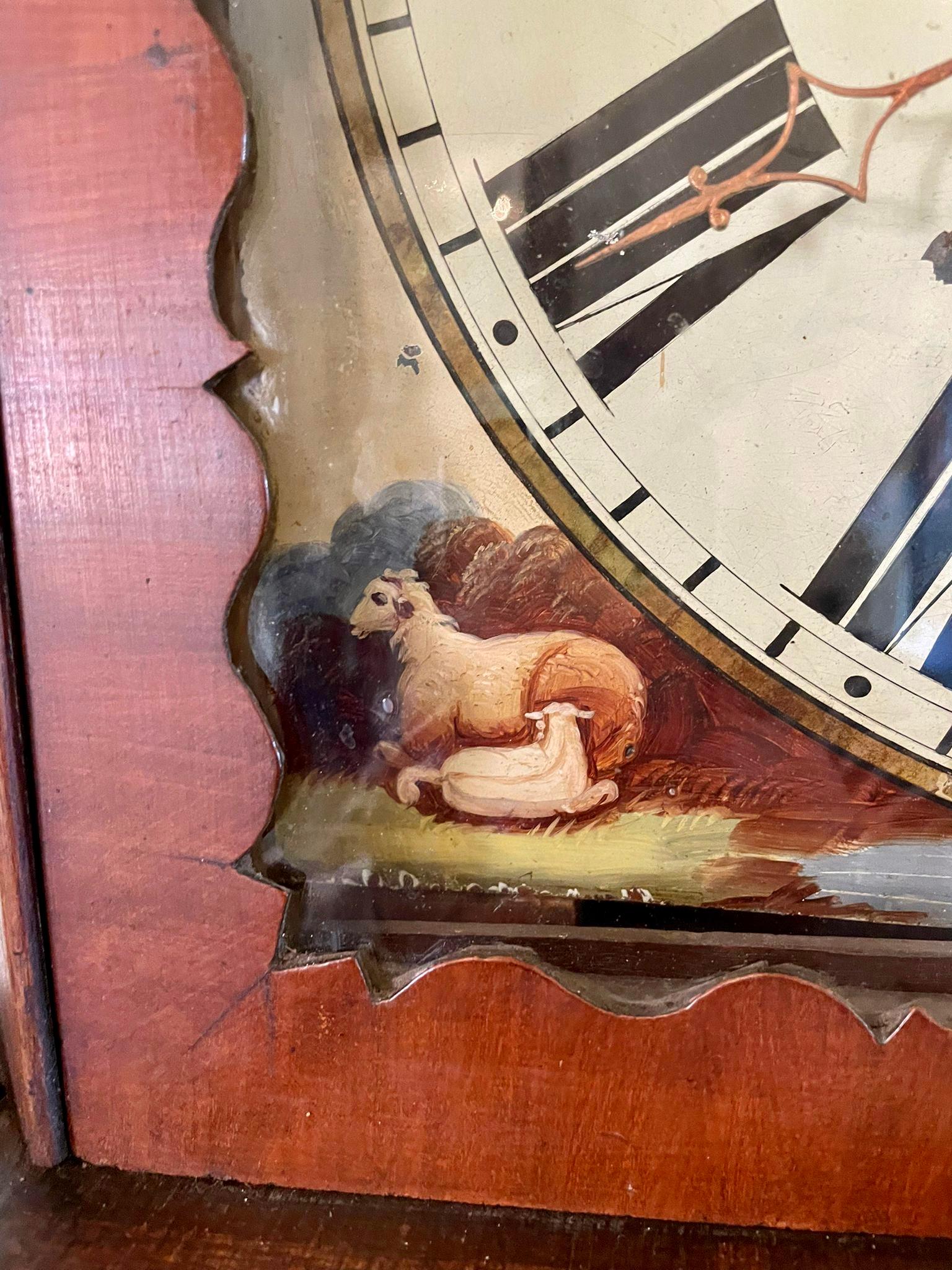 Quality 19th Century Antique Mahogany Inlaid Eight Day Longcase Clock by Ganz o 9
