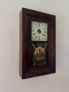 Quality 19th century mahogany American wall clock