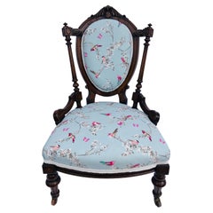 Quality 19th Century Victorian Antique Walnut Ladies Chair