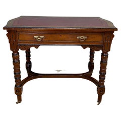 Quality 19th century Walnut Maple & Co. Antique Writing Table